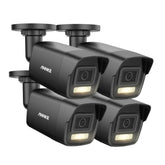 ANNKE C500P - 3K Dual Light Outdoor PoE Security Camera, Colour & IR Night Vision, 3072*1728 Resolution, f/1.6 Aperture (0.005 Lux), Human & Vehicle Detection, Built-in Microphone, IP67, 4PCS